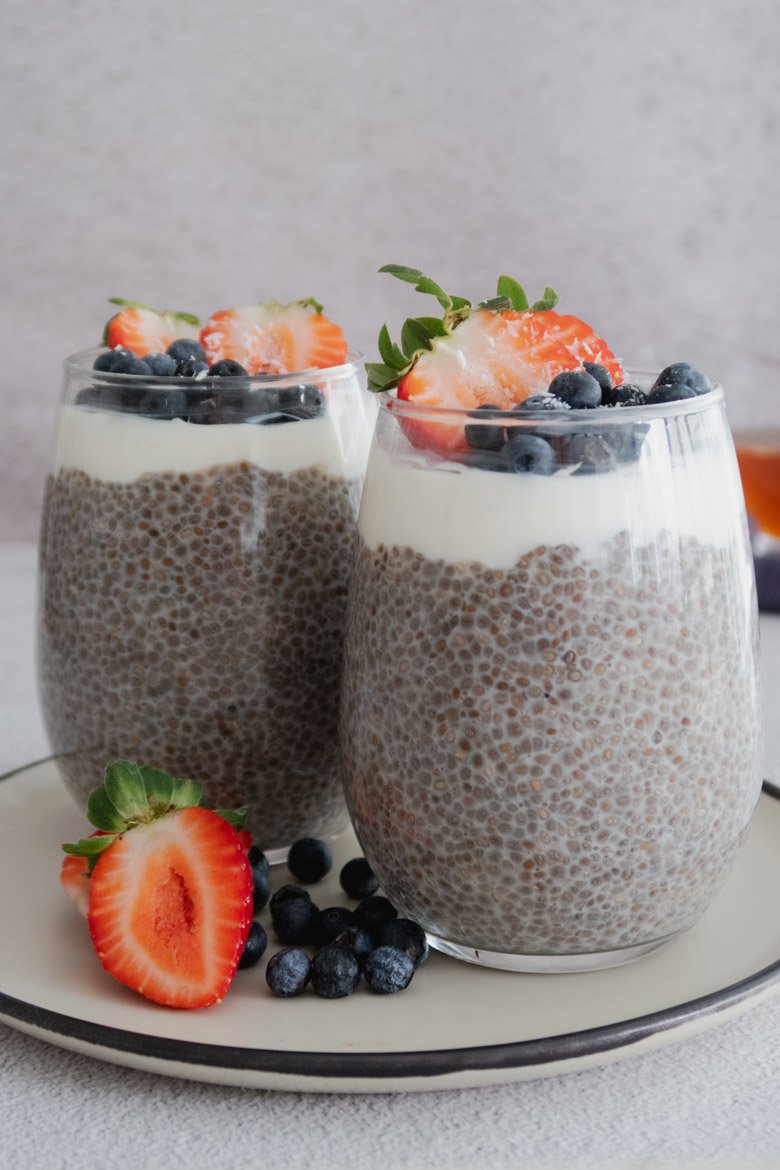 healthy chia seed pudding