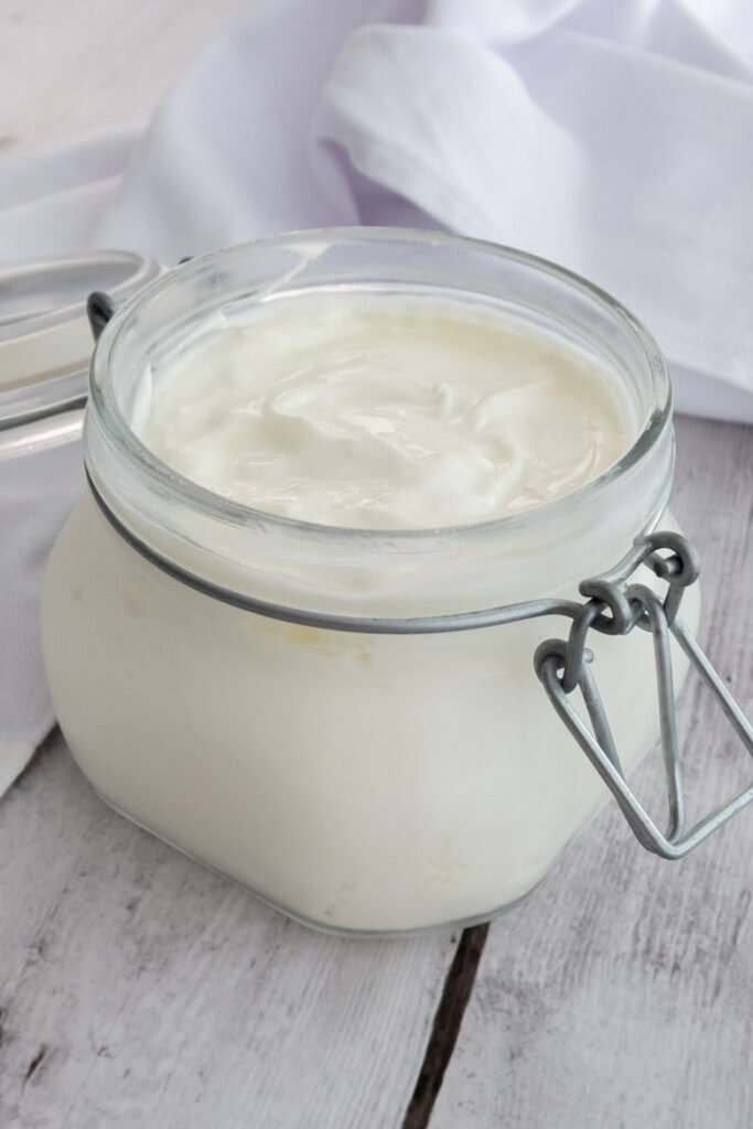 homemade natural yogurt