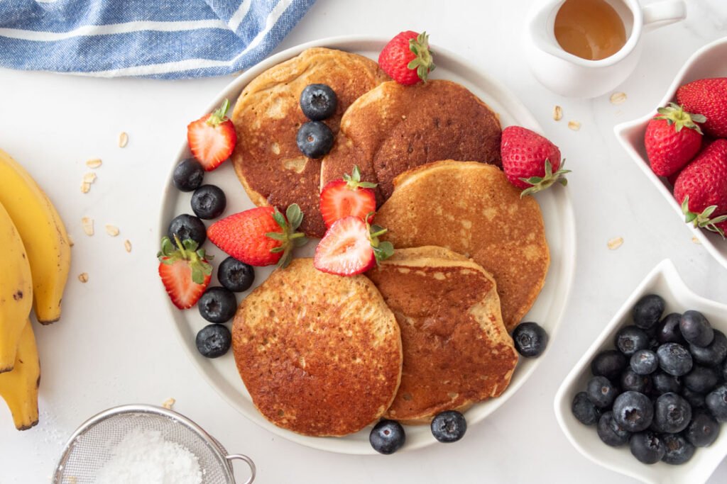 Banana Oats Pancakes